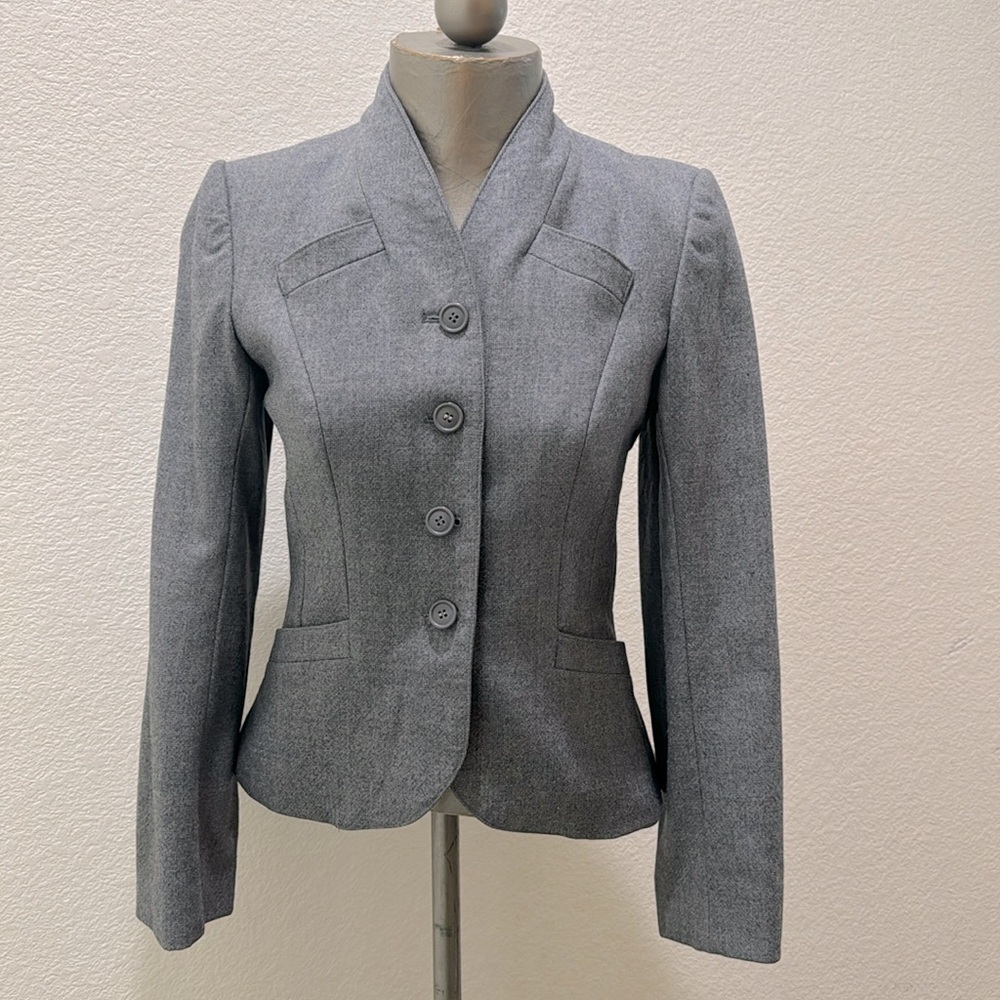 VINTAGE Gray Wool Blazer Coat by Peabody House International